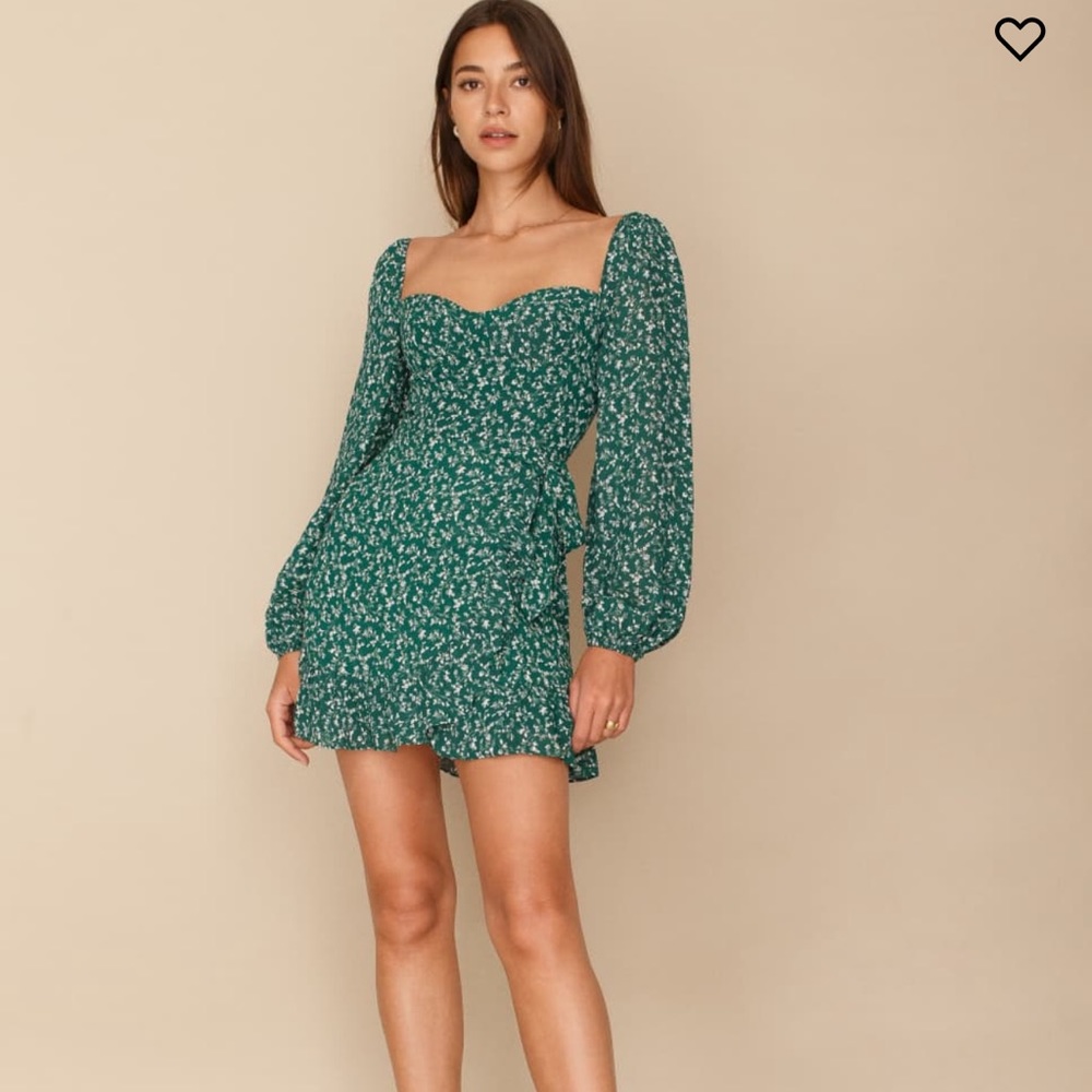 Reformation Cammi Dress in Parsley